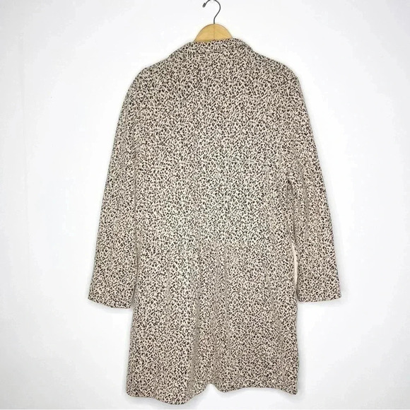 Cartonnier Anthropologie Rowan Leopard Knit Blazer Jacket Size Medium - Picture 5 of 6